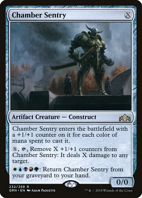 Chamber Sentry, card 232 from Guilds of Ravnica