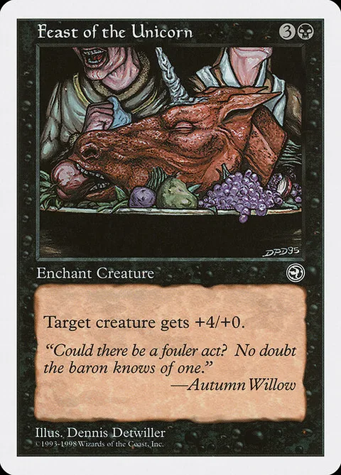 Feast of the Unicorn, card 22 from Anthologies