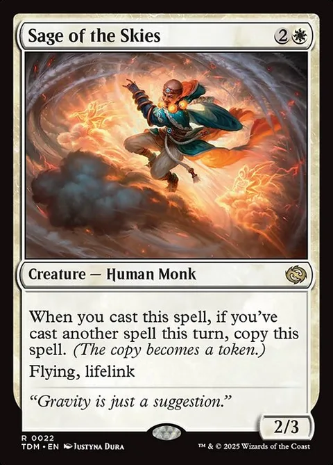Sage of the Skies, card 22 from Tarkir: Dragonstorm