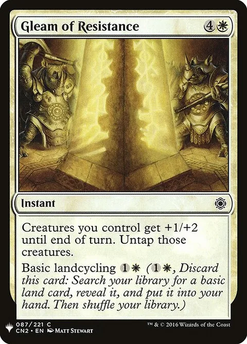 Gleam of Resistance, card CN2-87 from The List
