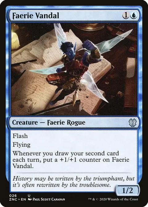 Faerie Vandal, carte 26 de Zendikar Rising Commander