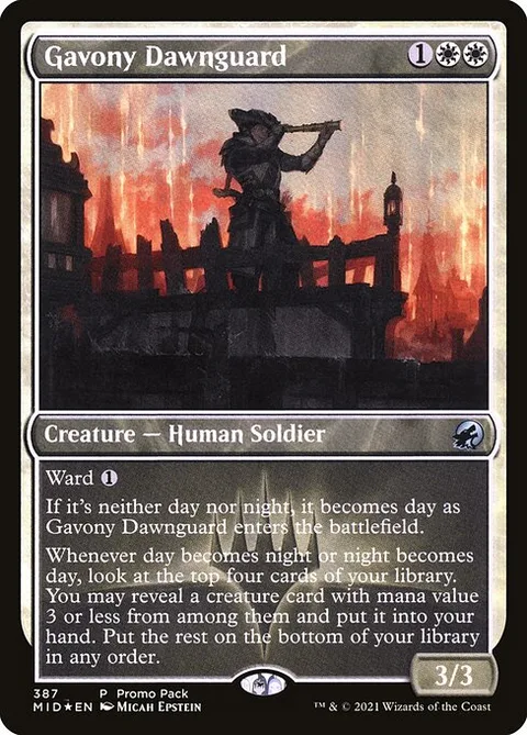 Gavony Dawnguard, carte 387 de Innistrad: Midnight Hunt