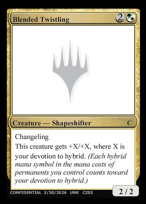 Blended Twistling, card CZ03 from Unknown Event