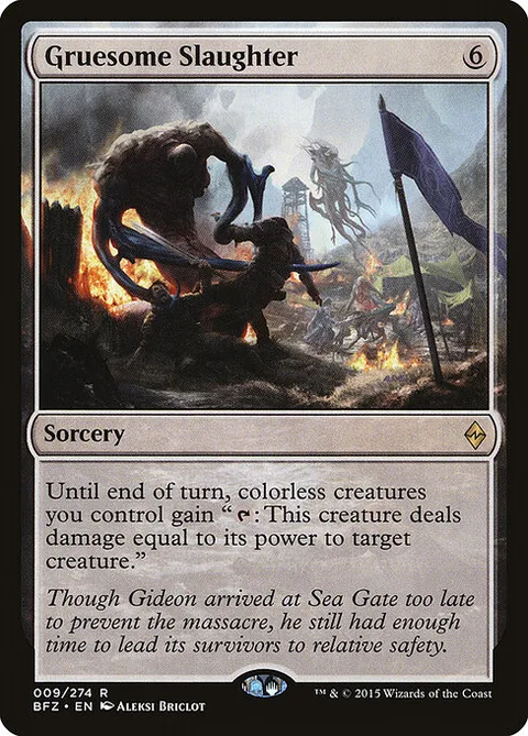 Gruesome Slaughter, carte 9 de Battle for Zendikar