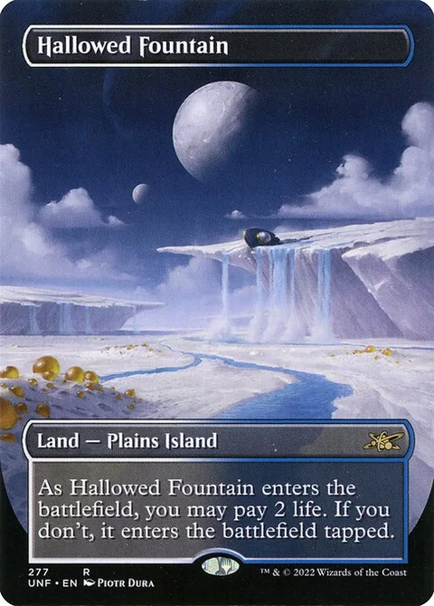 Hallowed Fountain, card 277 from Unfinity