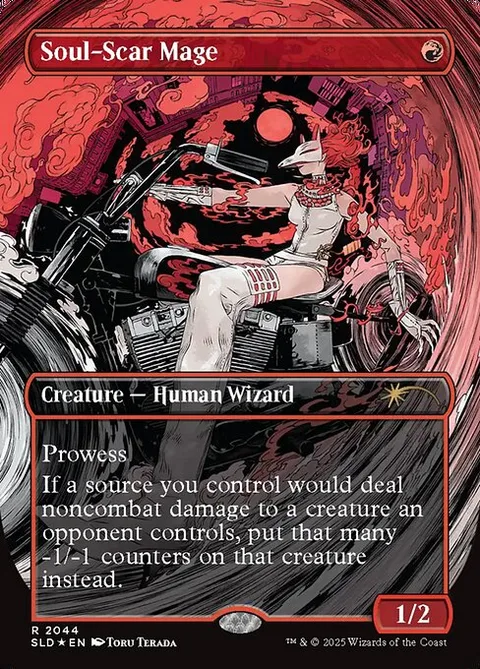 Soul-Scar Mage, card 2044 from Secret Lair Drop