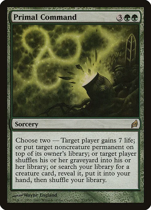 Primal Command, card 233 from Lorwyn