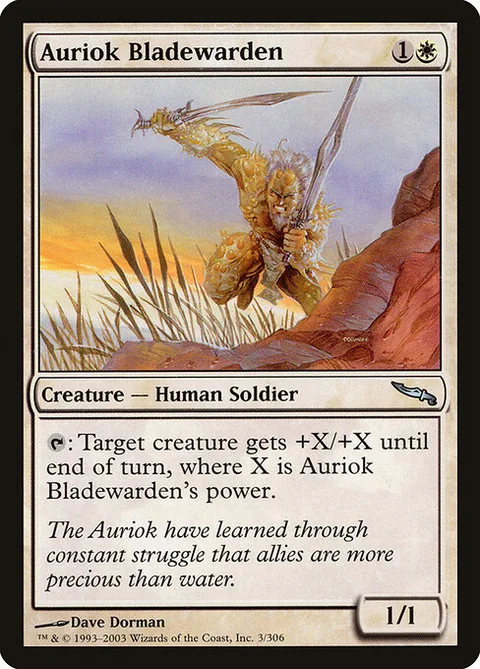 Auriok Bladewarden, carte 3 de Mirrodin