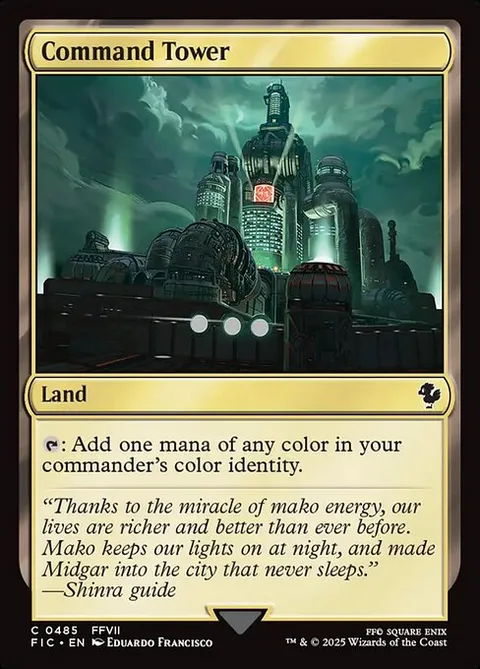Command Tower, card 485 from Final Fantasy Commander