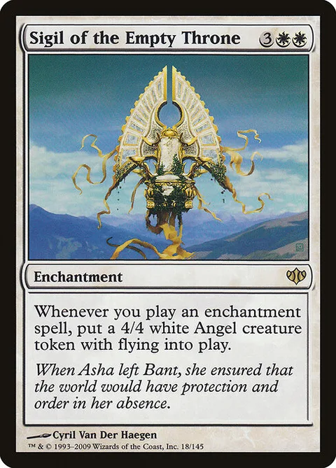Sigil of the Empty Throne, card 18 from Conflux