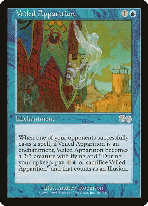 Veiled Apparition, carte 107 de Urza's Saga