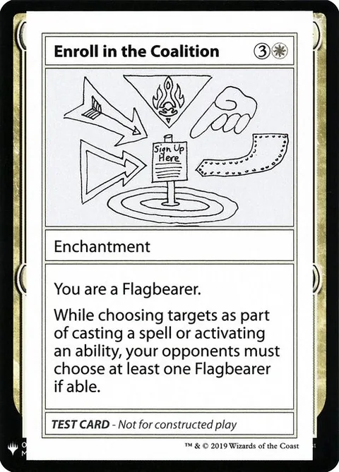 Enroll in the Coalition, card 4 from Mystery Booster Playtest Cards 2019