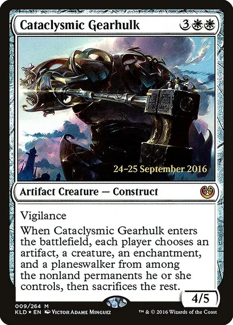 Cataclysmic Gearhulk, card 9s from Kaladesh Promos