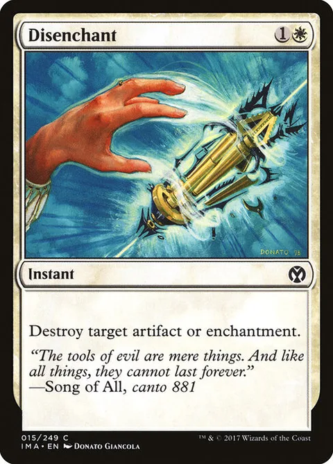 Disenchant, card 15 from Iconic Masters