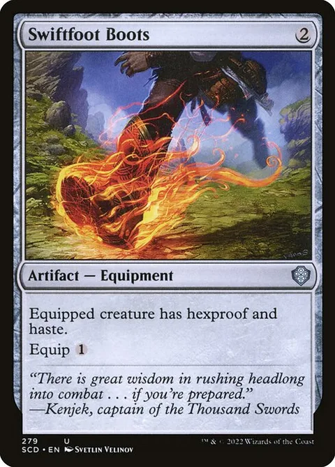 Swiftfoot Boots, card 279 from Starter Commander Decks