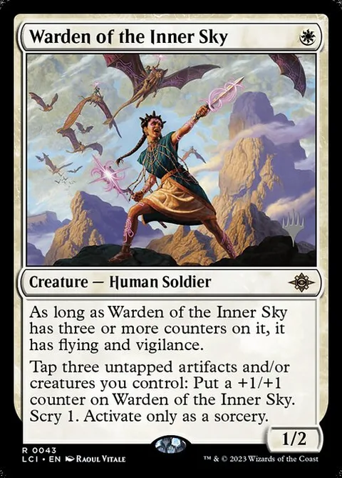 Warden of the Inner Sky, card 43p from The Lost Caverns of Ixalan Promos