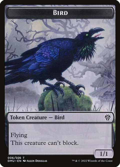 Bird, carte 6 de Dominaria United Tokens