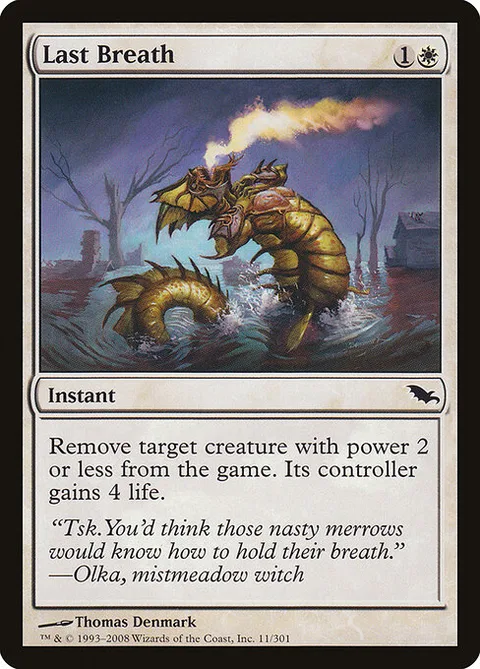 Last Breath, card 11 from Shadowmoor