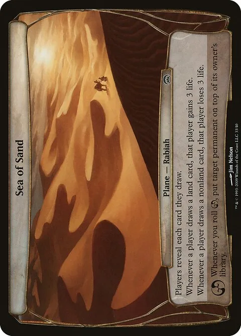 Sea of Sand, carte 33 de Planechase Planes