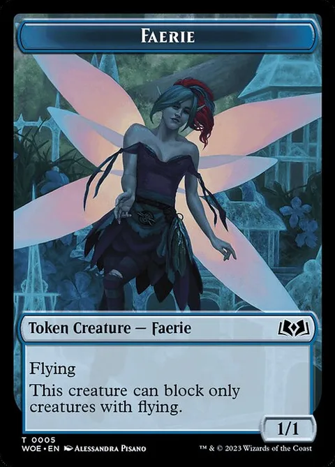 Faerie, card 5 from Wilds of Eldraine Tokens