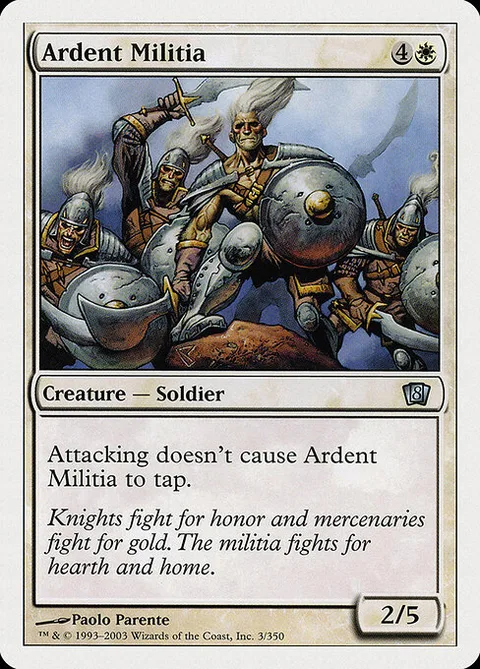 Ardent Militia, carte 3 de Eighth Edition