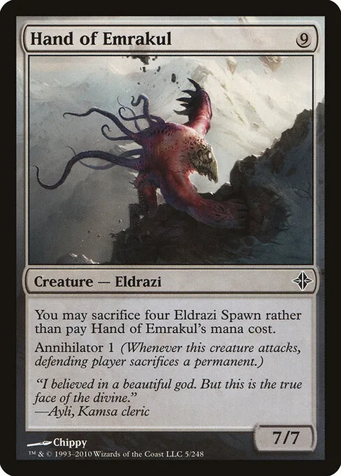 Hand of Emrakul, card 5 from Rise of the Eldrazi