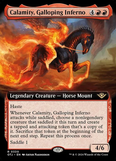 Calamity, Galloping Inferno, carte 330 de Outlaws of Thunder Junction