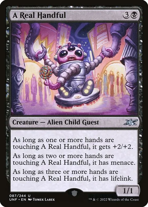 A Real Handful, card 87 from Unfinity