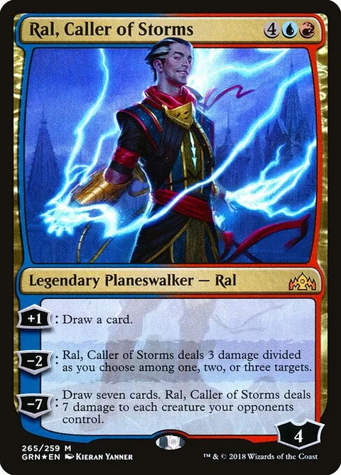Ral, Caller of Storms, card 265 from Guilds of Ravnica