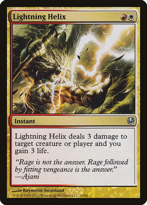 Lightning Helix, carte 23 de Duel Decks: Ajani vs. Nicol Bolas