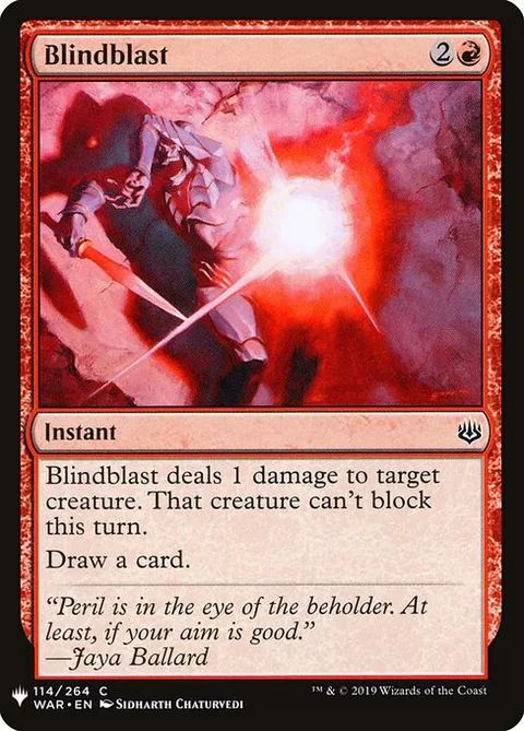 Blindblast, card WAR-114 from The List