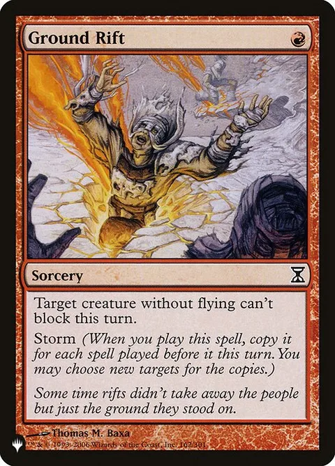 Ground Rift, card TSP-162 from The List