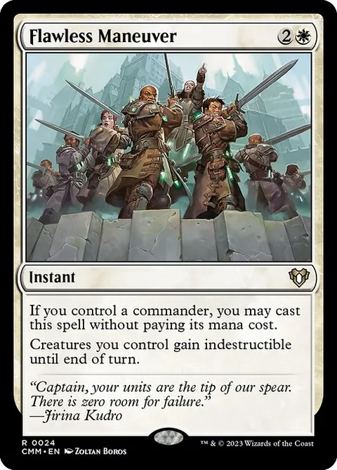 Flawless Maneuver, card 24 from Commander Masters