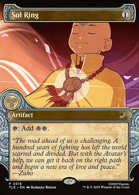 Sol Ring, card 316 from Avatar: The Last Airbender Eternal