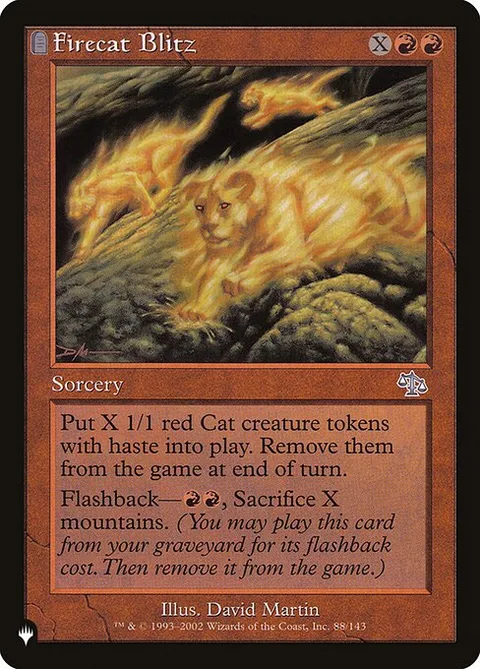 Firecat Blitz, card JUD-88 from The List