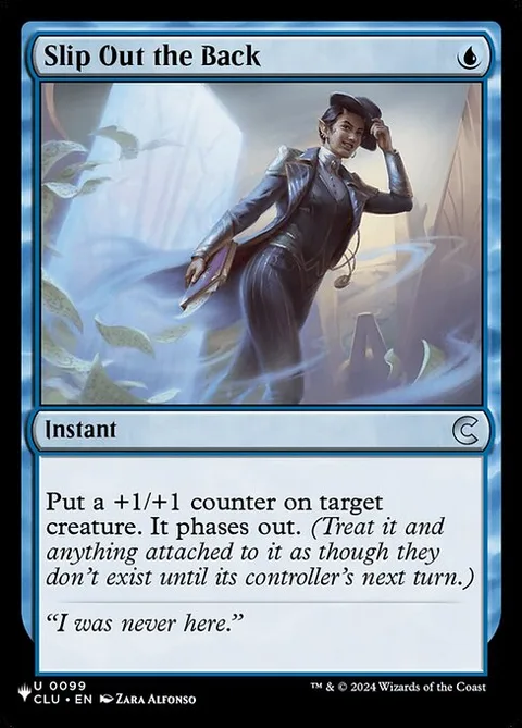 Slip Out the Back, card CLU-99 from The List