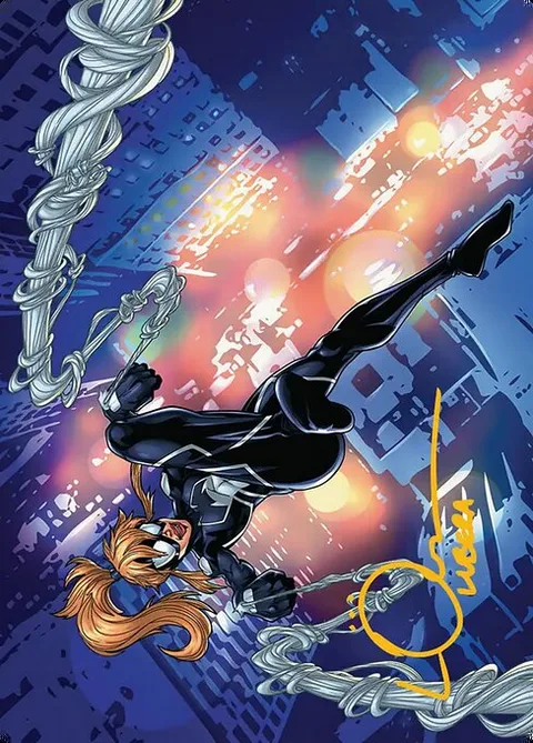 Araña, Heart of the Spider // Araña, Heart of the Spider, card 37 from Marvel's Spider-Man Art Series