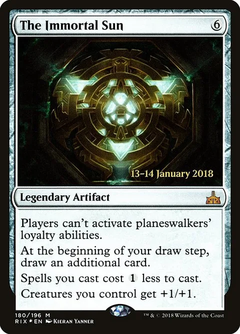 The Immortal Sun, carte 180s de Rivals of Ixalan Promos