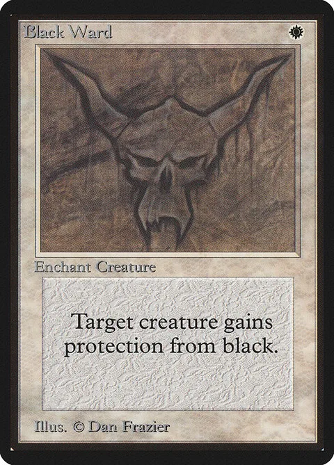 Black Ward, card 5 from Limited Edition Beta