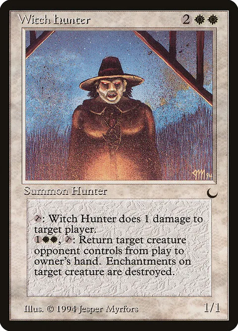 Witch Hunter, card 19 from The Dark