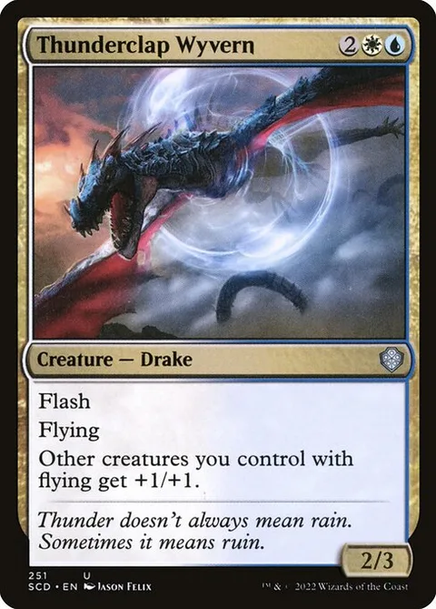 Thunderclap Wyvern, card 251 from Starter Commander Decks