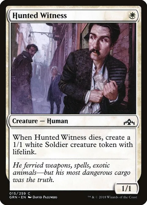 Hunted Witness, card 15 from Guilds of Ravnica