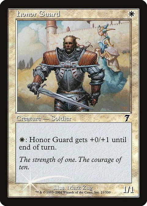 Honor Guard, card 21★ from Seventh Edition