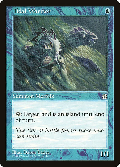 Tidal Warrior, card 47 from Stronghold