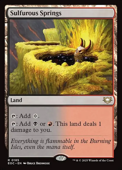 Sulfurous Springs, carte 185 de Edge of Eternities Commander