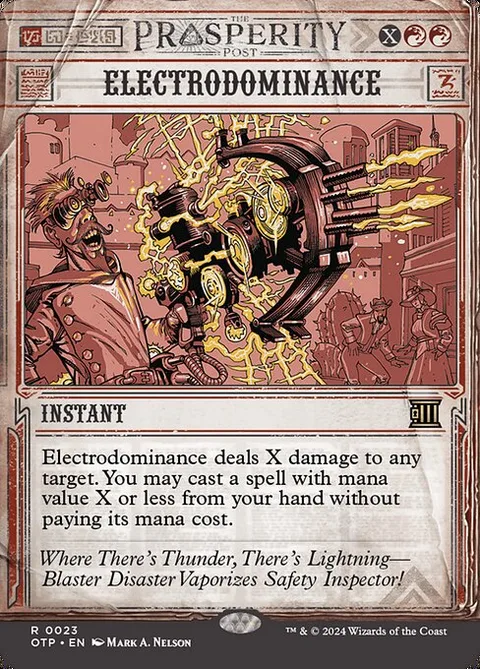 Electrodominance, card 23 from Breaking News