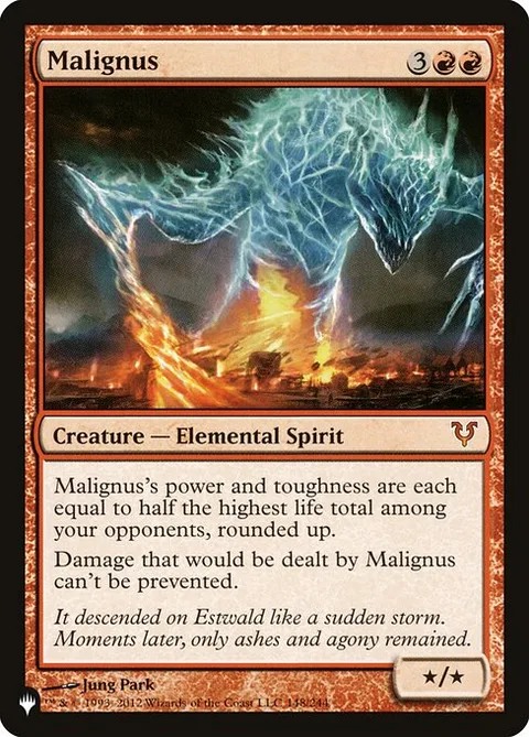 Malignus, card AVR-148 from The List