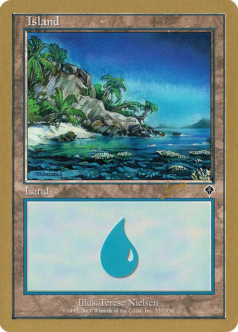 Island, card rl337a from World Championship Decks 2002