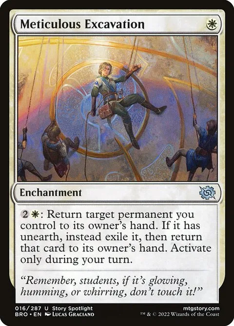 Meticulous Excavation, card 16 from The Brothers' War