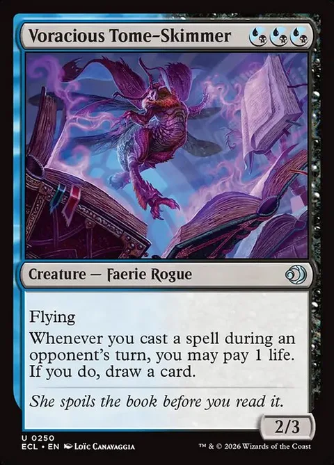 Voracious Tome-Skimmer, carte 250 de Lorwyn Eclipsed